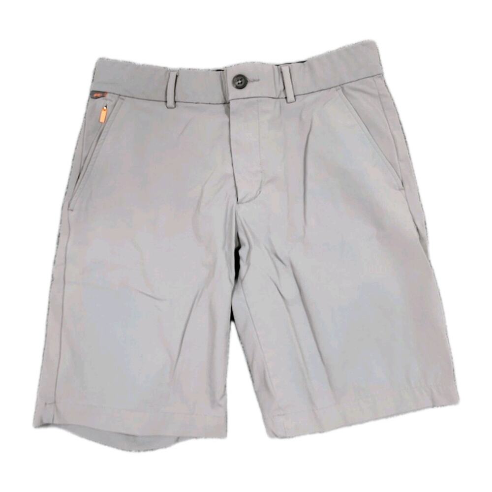 Kjus Iver Shorts Men's 32 Grey Regular Fit Stretch Ultra Lightweight Active Golf